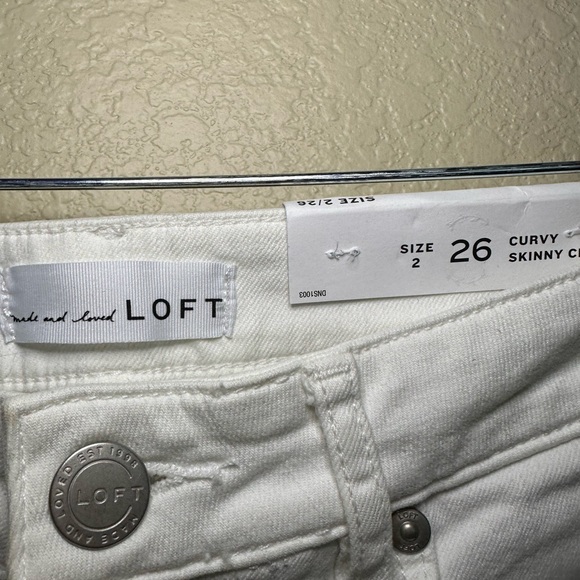 NWT Loft Curvy Skinny Crop Jeans - Picture 3 of 5